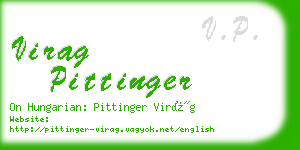 virag pittinger business card